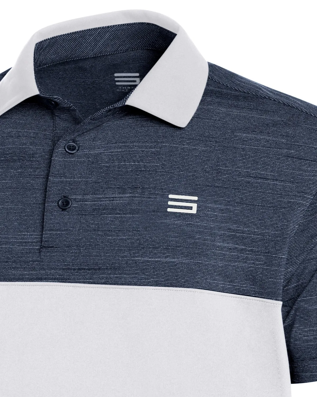 Men's Two-Tone Heathered Dry-Fit Golf Polos - Additional Colors