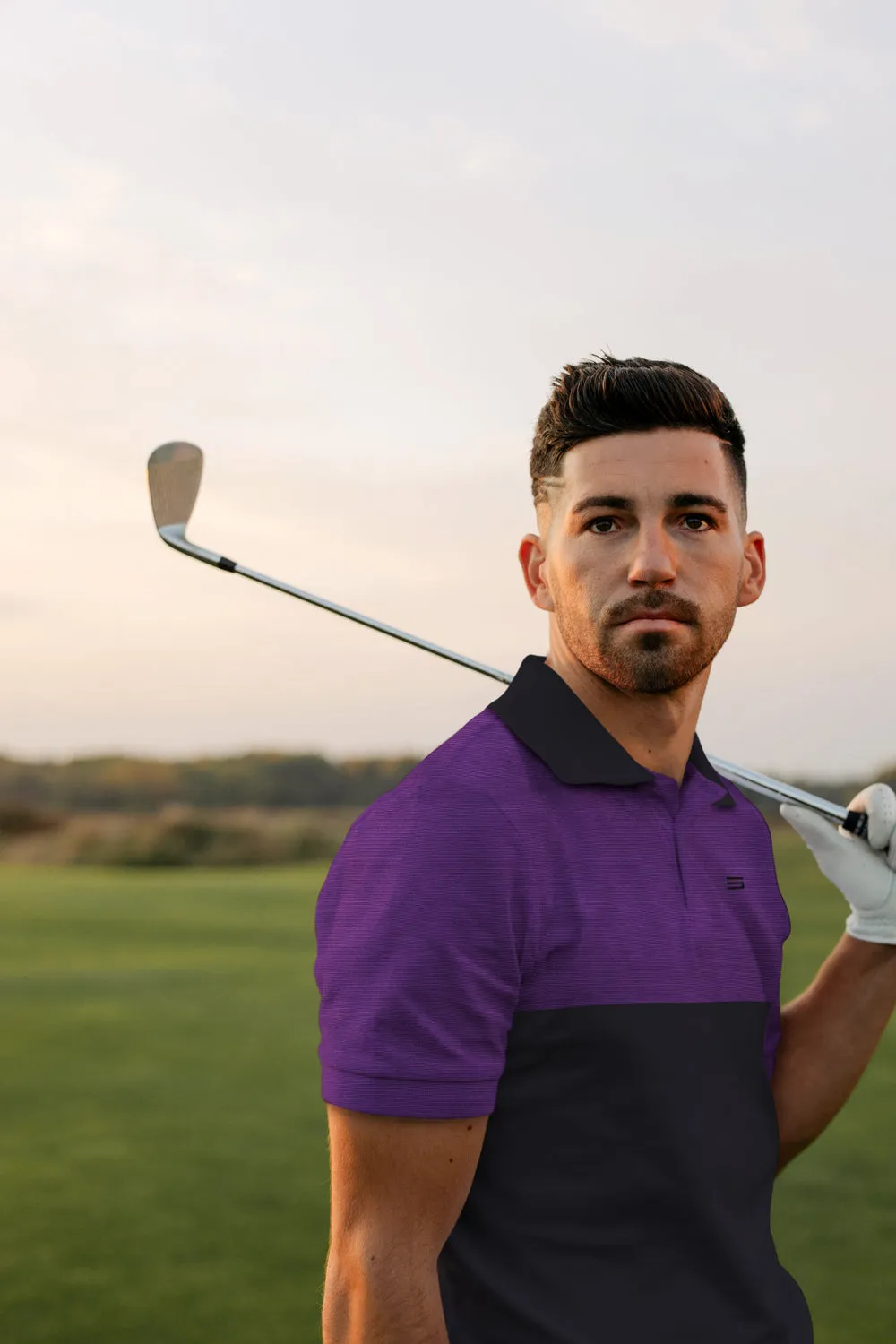 Men's Two-Tone Heathered Dry-Fit Golf Polos - Additional Colors