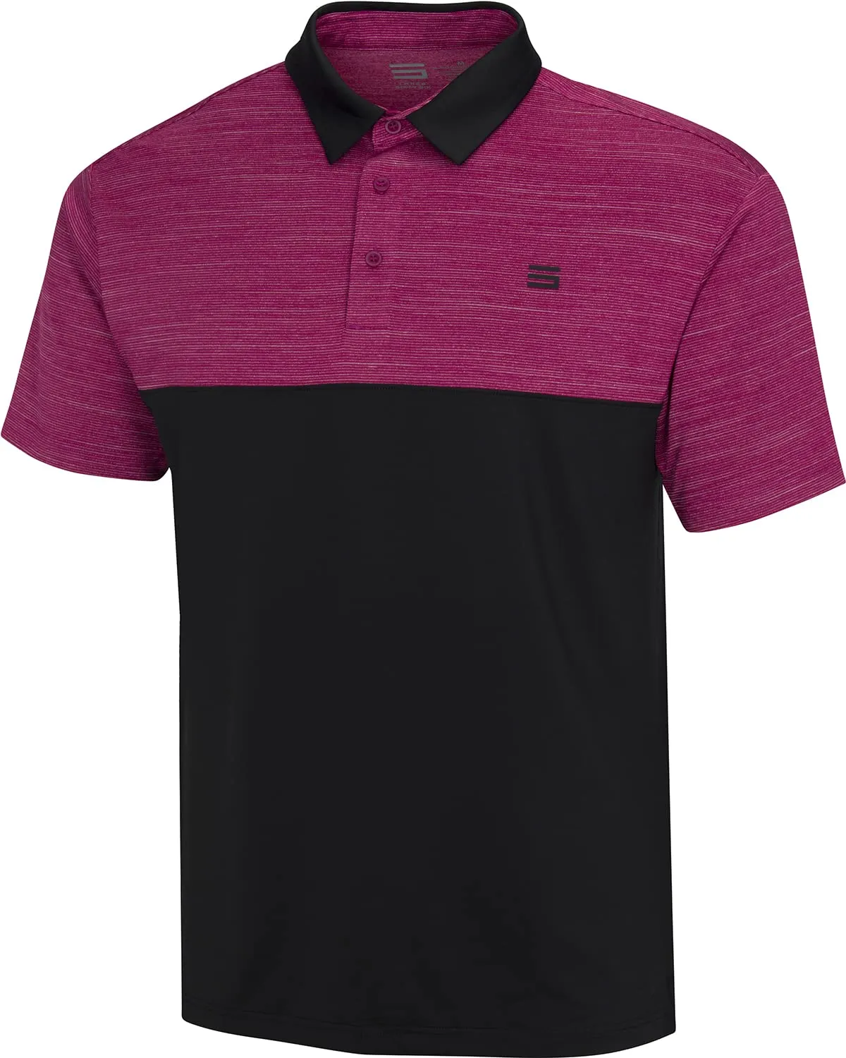 Men's Two-Tone Heathered Dry-Fit Golf Polos - Additional Colors