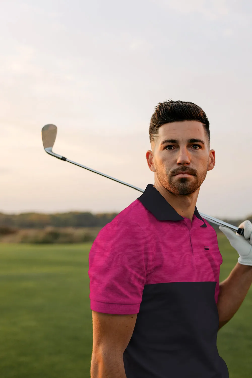 Men's Two-Tone Heathered Dry-Fit Golf Polos - Additional Colors