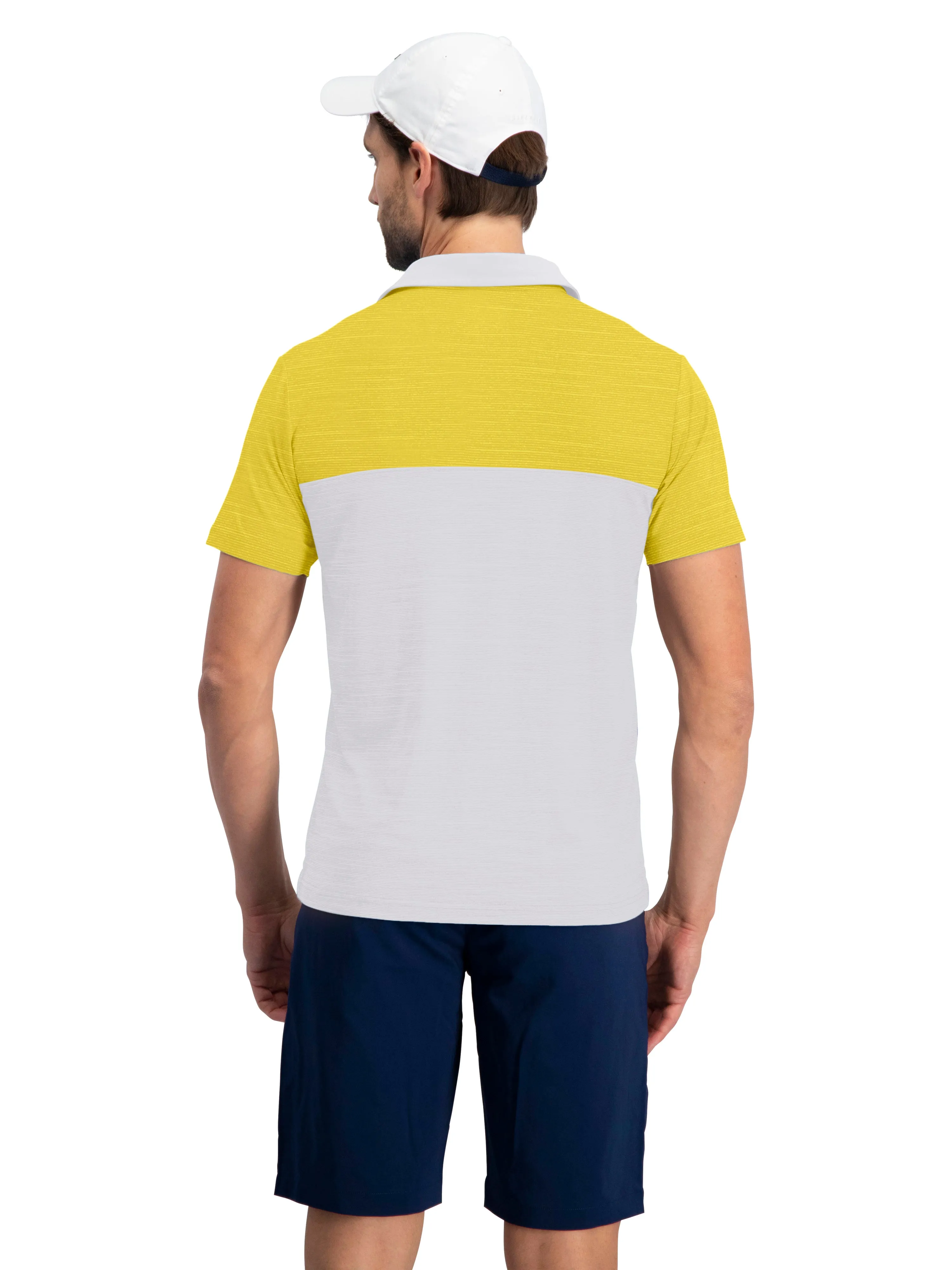 Men's Two-Tone Heathered Dry-Fit Golf Polos - Additional Colors