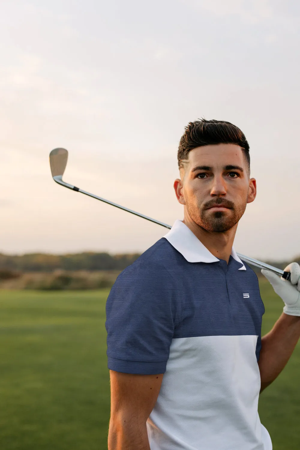Men's Two-Tone Heathered Dry-Fit Golf Polos - Additional Colors