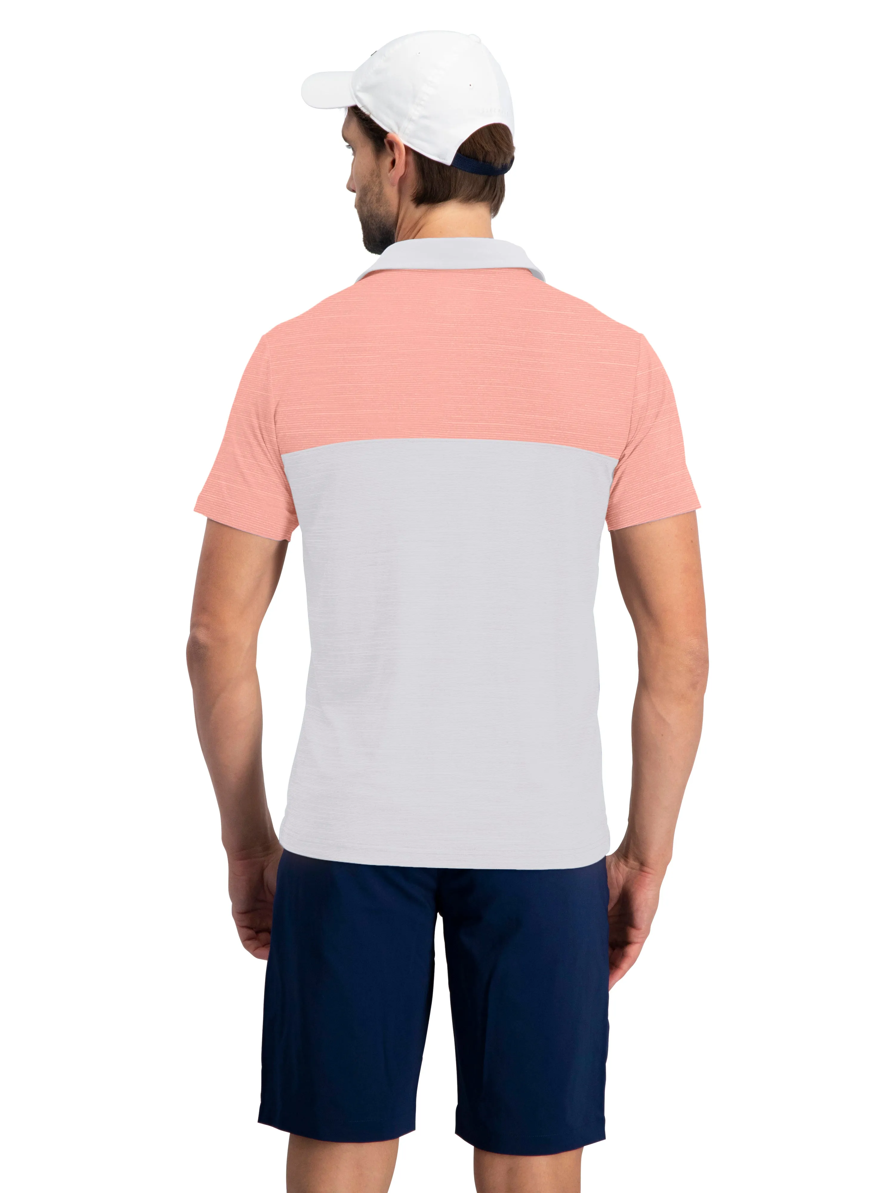 Men's Two-Tone Heathered Dry-Fit Golf Polos - Additional Colors