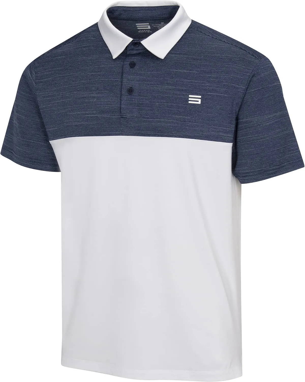 Men's Two-Tone Heathered Dry-Fit Golf Polos - Additional Colors