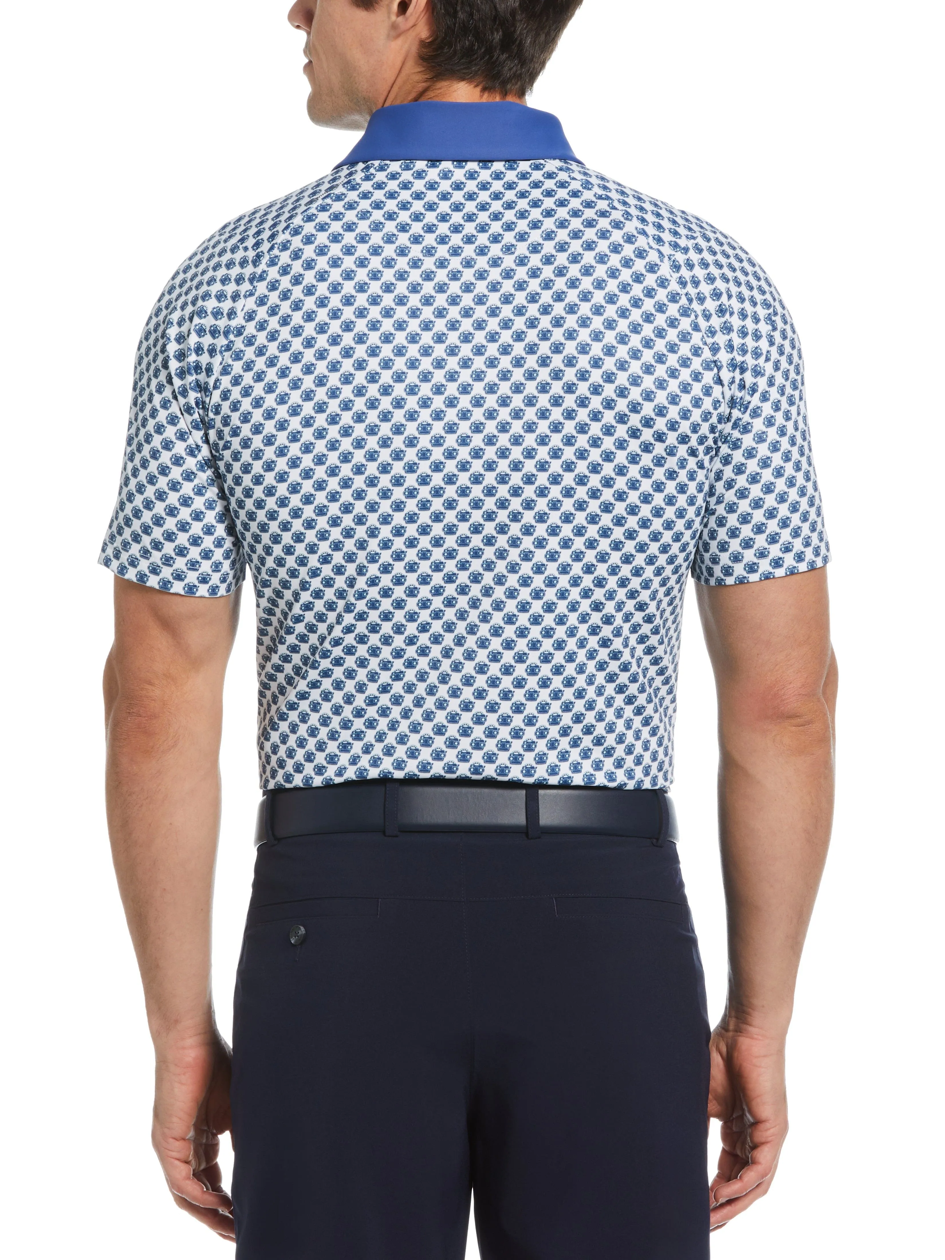 Men's View Master Print Golf Polo