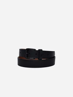 Milo Unisex Vegan Bio-Based Bamboo Contrast Belt | Black