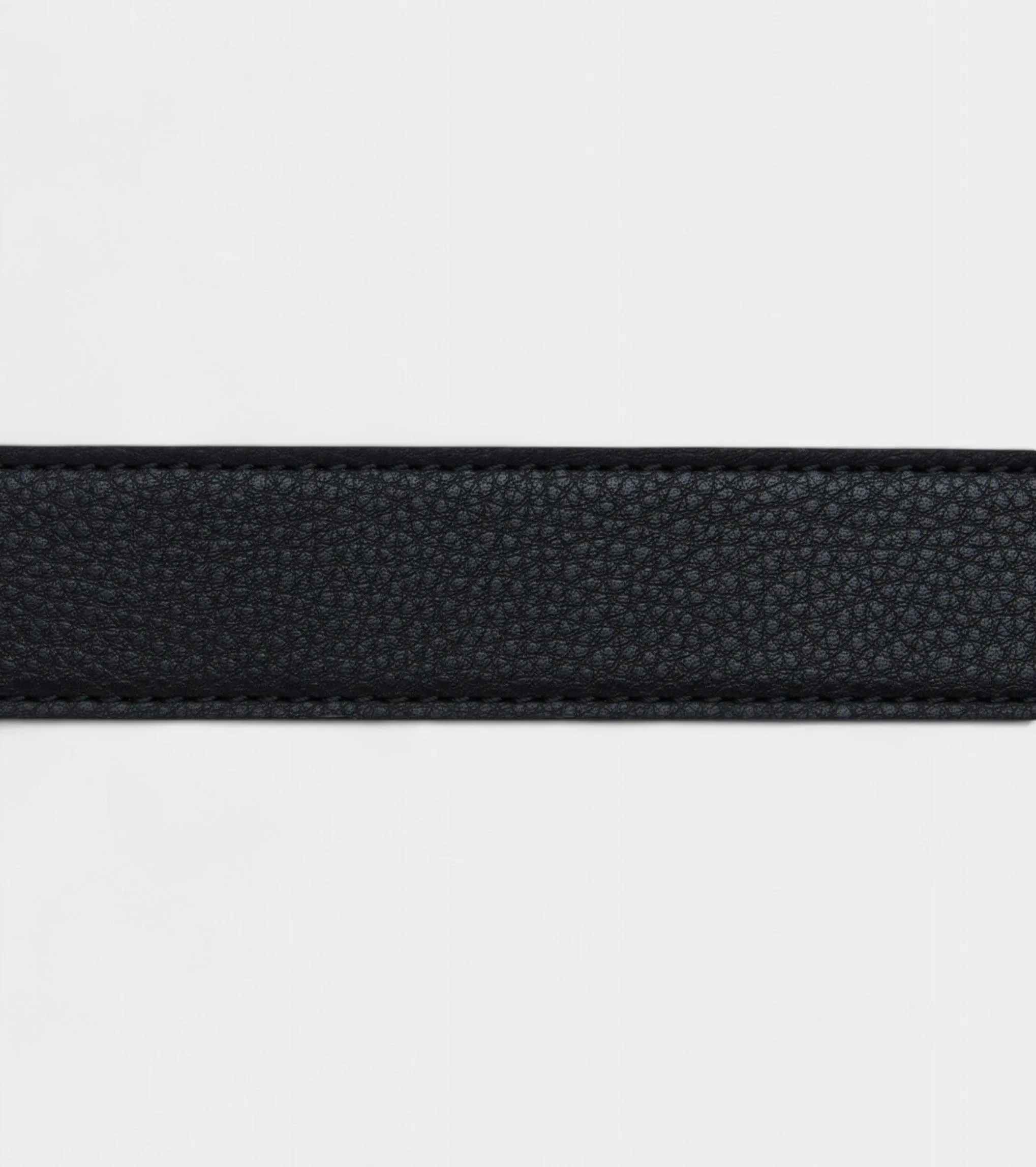 Milo Unisex Vegan Bio-Based Bamboo Contrast Belt | Black
