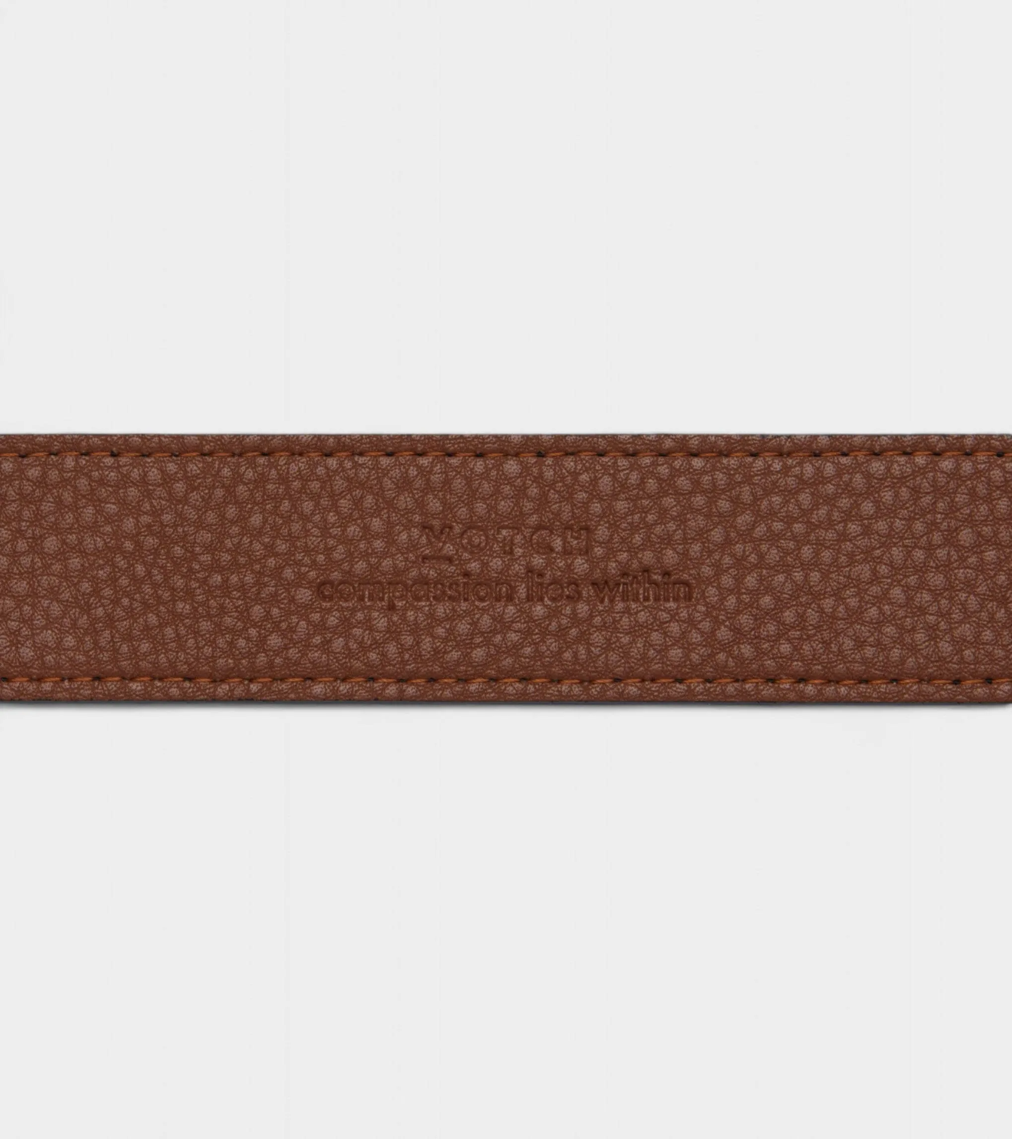 Milo Unisex Vegan Bio-Based Bamboo Contrast Belt | Black