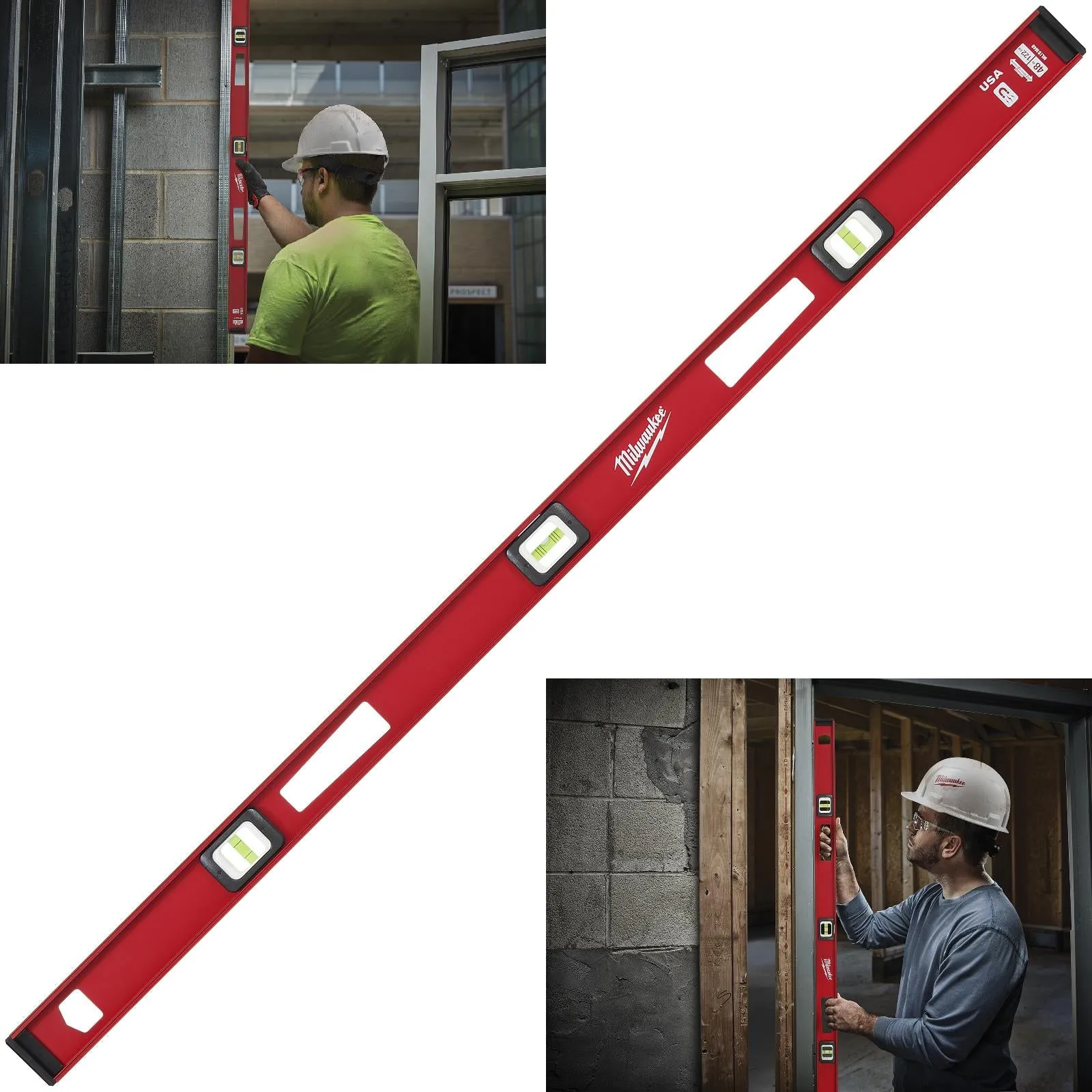Milwaukee I-Beam Spirit Level Magnetic 120cm 48in