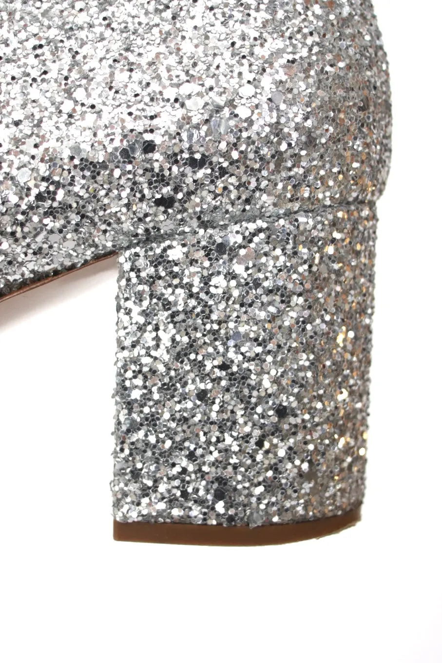 Miu Miu Glitter Ankle Boots