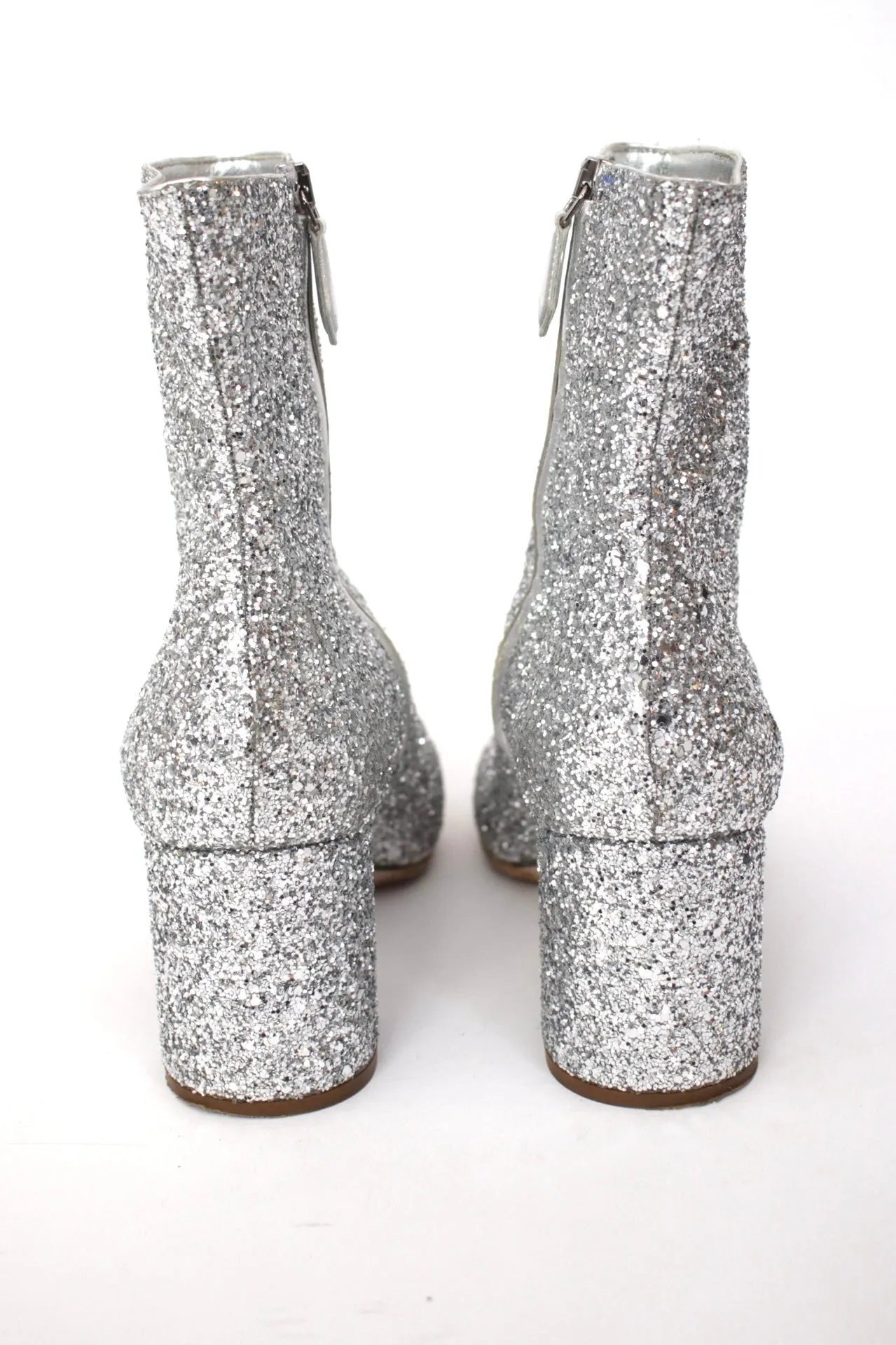 Miu Miu Glitter Ankle Boots