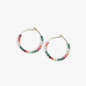 Mixed Beaded Hoop Earrings Port