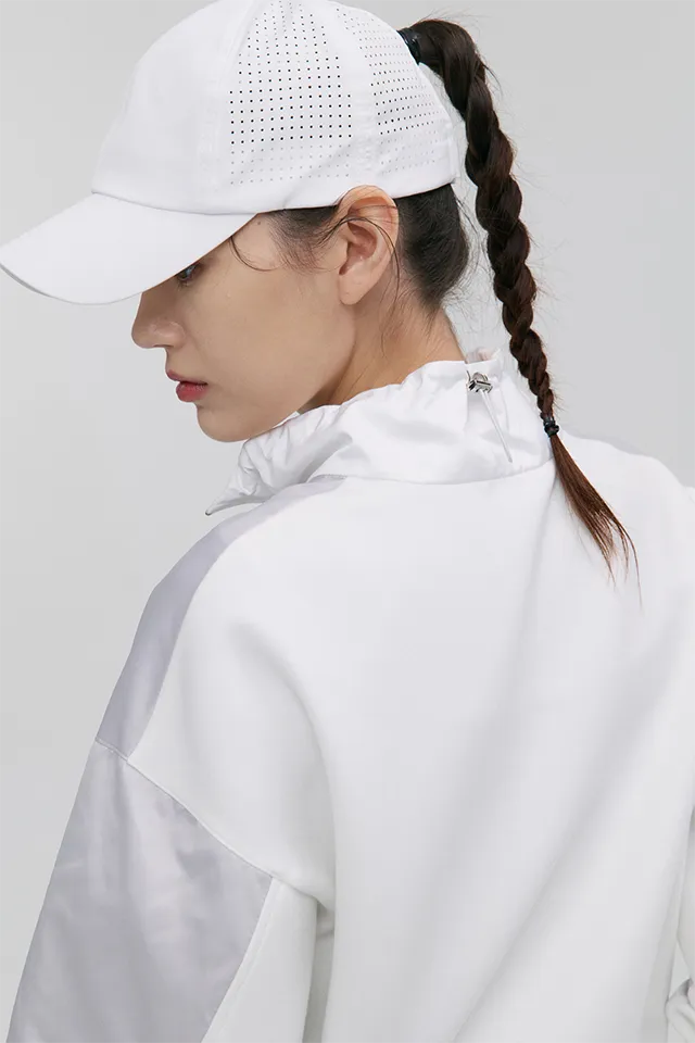 Monday Flow String Ponytail Cap - White