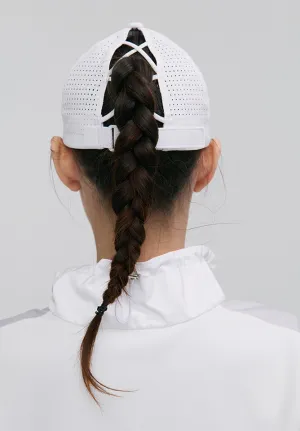 Monday Flow String Ponytail Cap - White