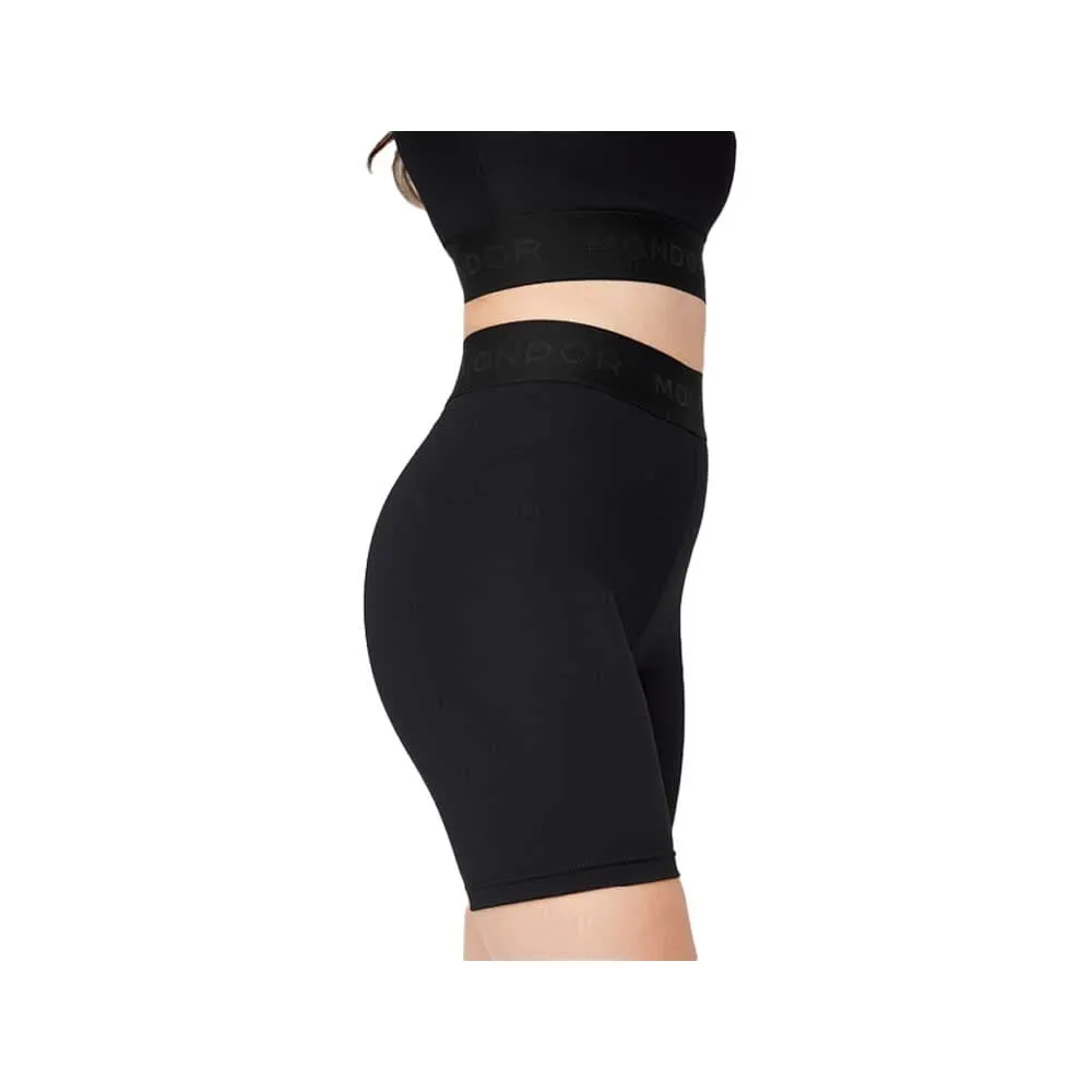 Mondor 4907 Elastic Waist Dance Shorts - Black - Adult