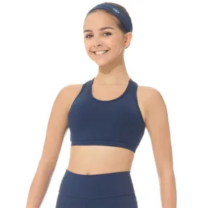 Mondor Black Crop Top with Mesh Insert - Adult