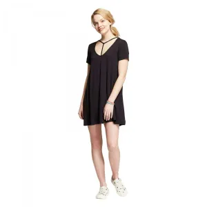 Mossimo Women's T-Shirt Dress with Neck Detail