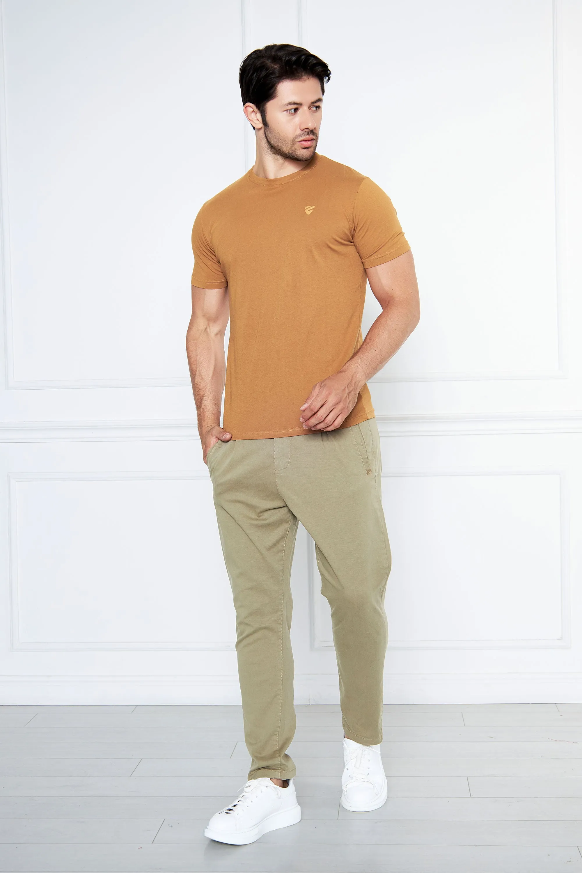 Mustard T Shirt RN HS
