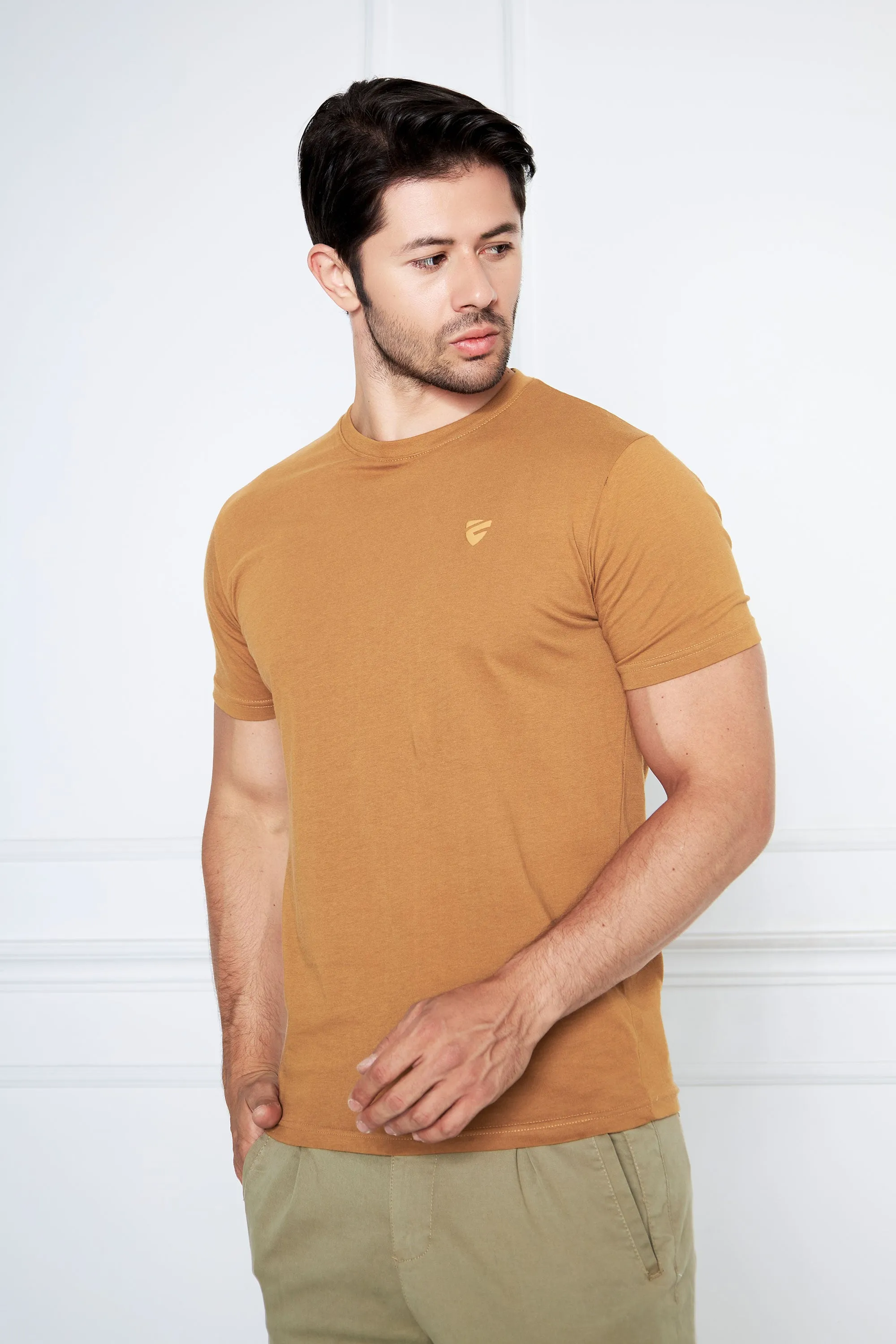 Mustard T Shirt RN HS