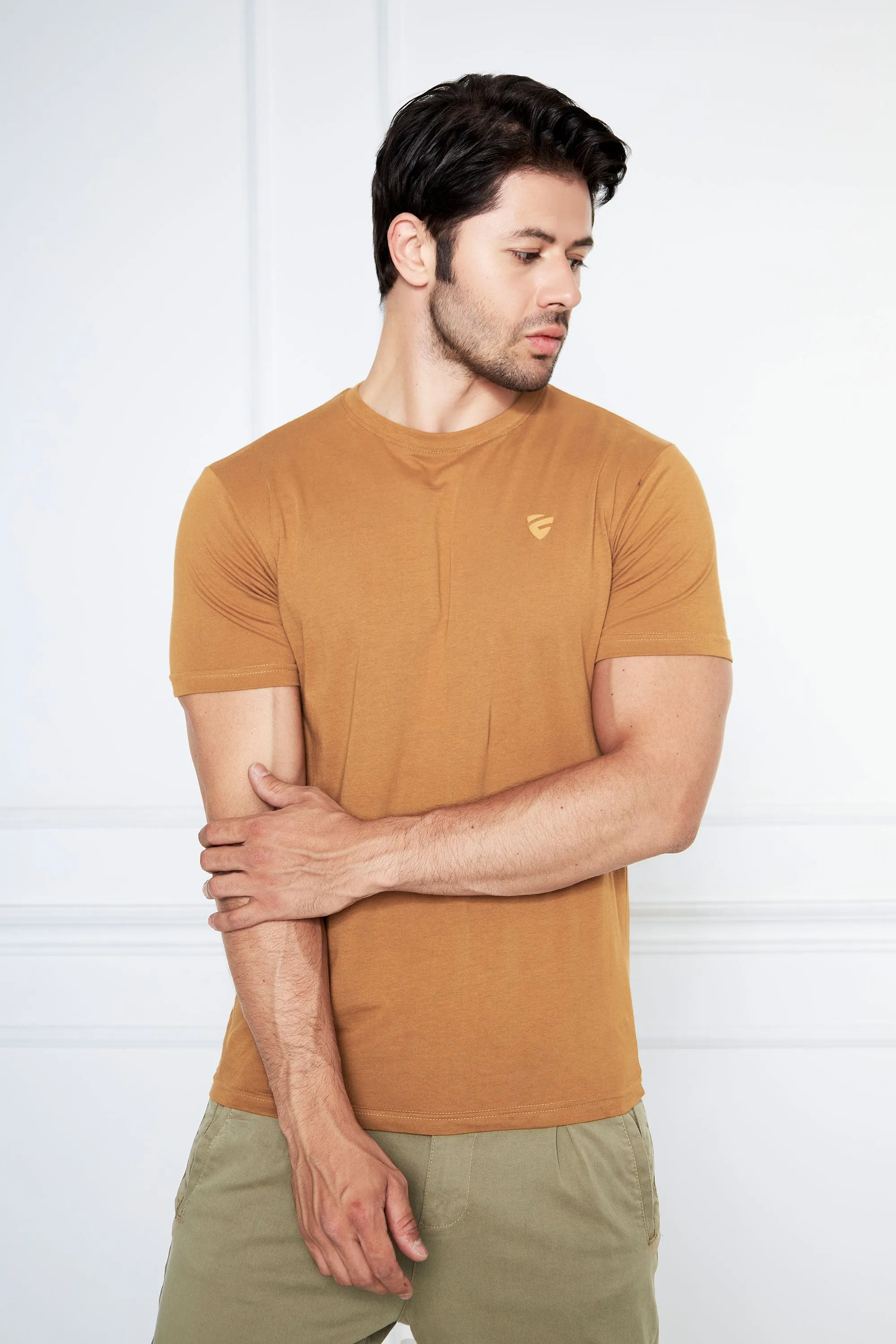 Mustard T Shirt RN HS