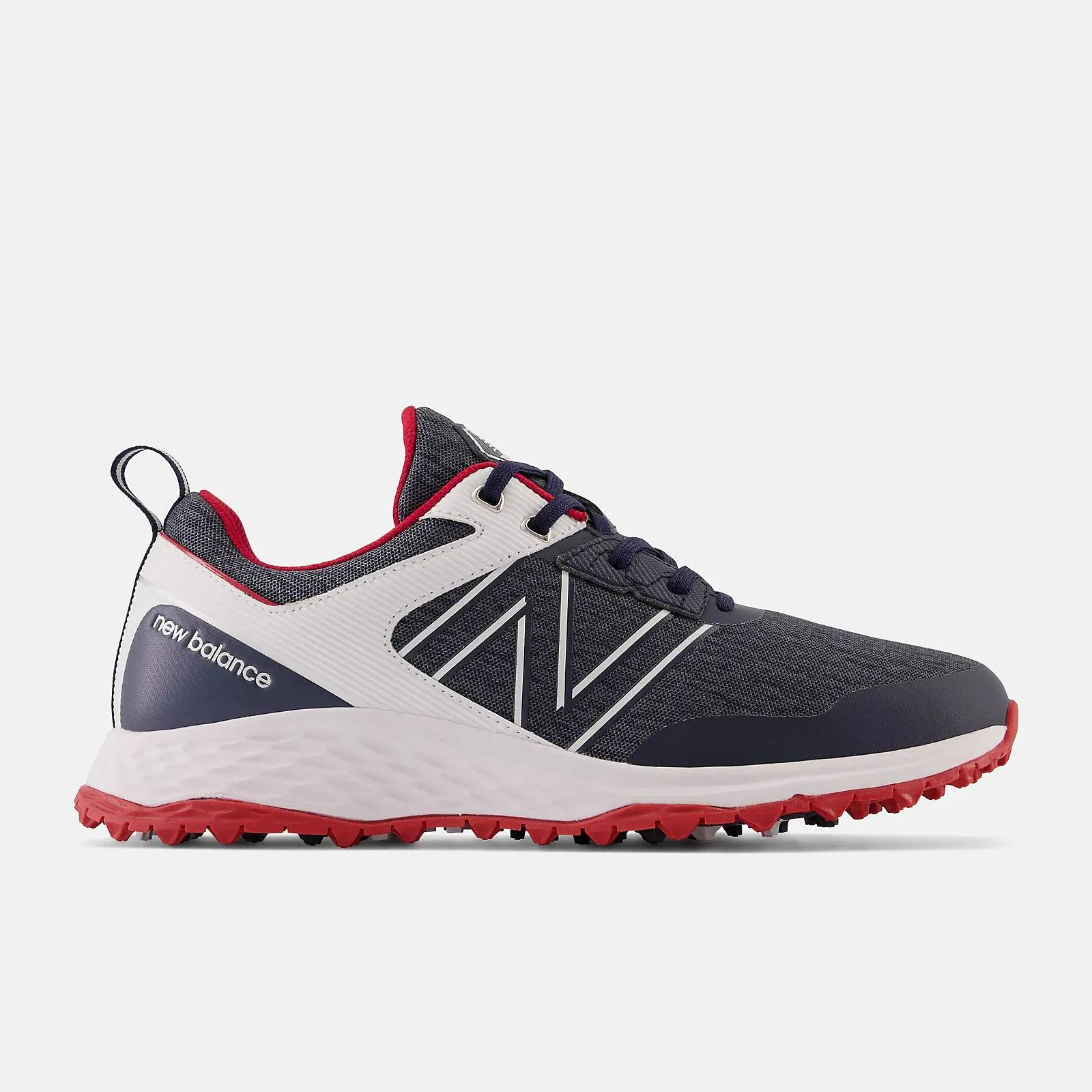 New Balance Mens   Fresh Foam Contend Golf Shoe  - NAVY RED