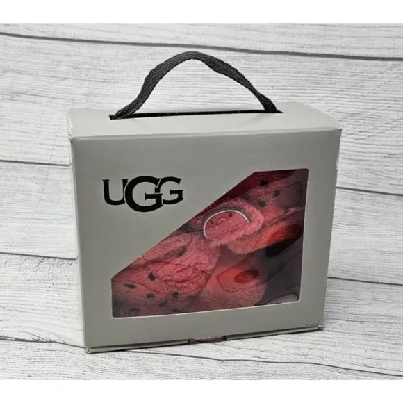 NEW!!! UGG KIDS  Bixbee Watermelon Stuffie Booties Size 04/05
