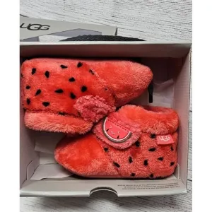 NEW!!! UGG KIDS  Bixbee Watermelon Stuffie Booties Size 04/05
