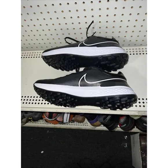 Nike Infinity Pro 2 Mens Spikeless Golf Shoes Size 10 Black White DJ5593-015