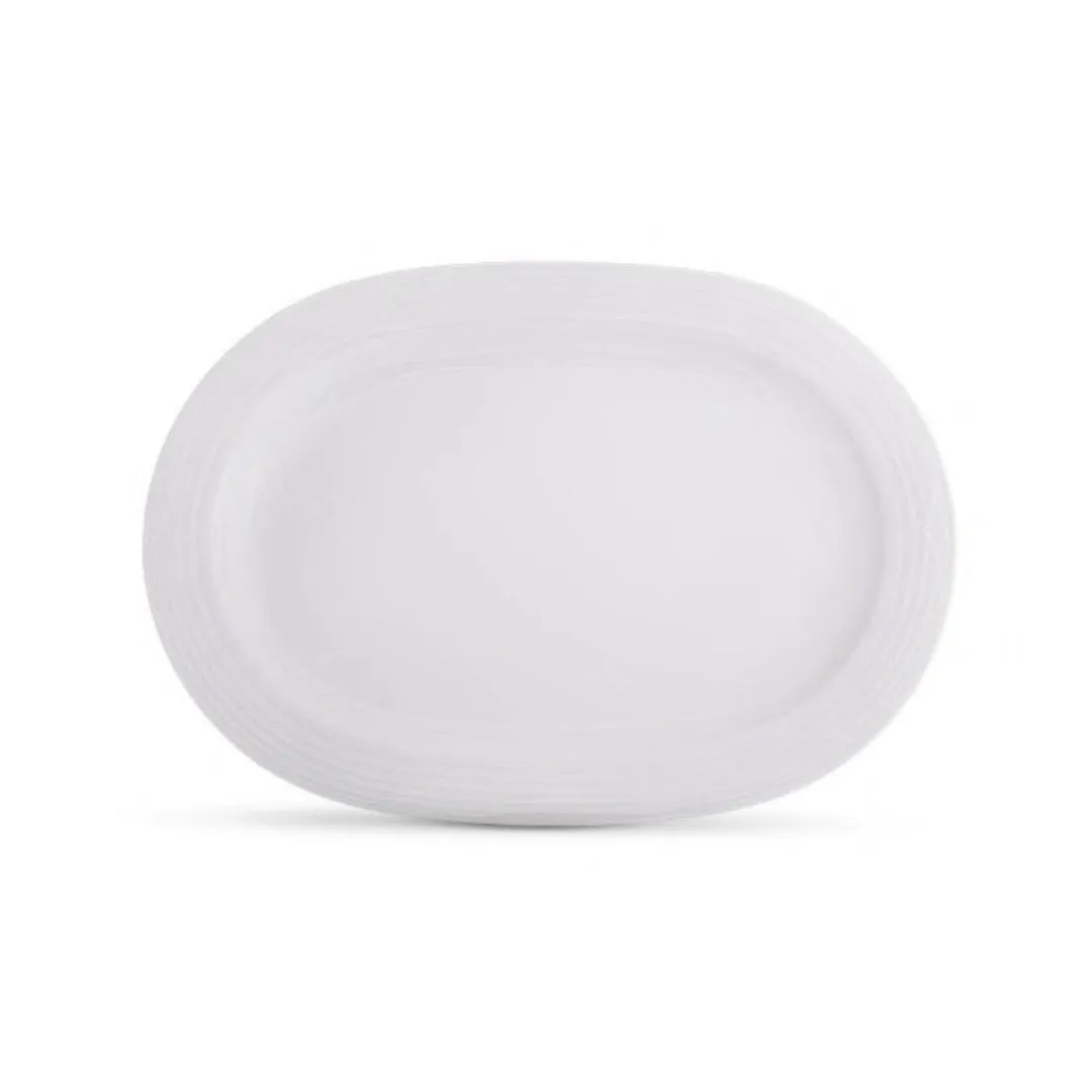Noritake Arctic White Oval Platter, 35cm
