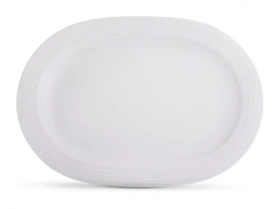 Noritake Arctic White Oval Platter, 35cm