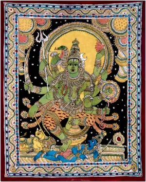 Nritya Murti Shiva - Kalamkari Painting