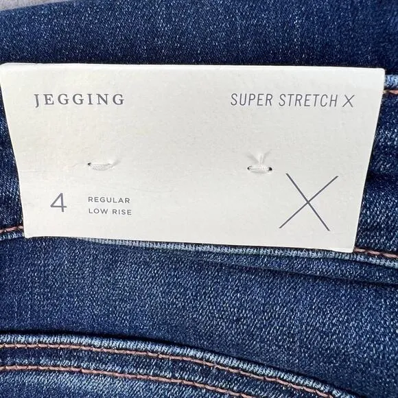 NWT American Eagle Super Stretch X Jeggings Size 4 Regular Low Rise