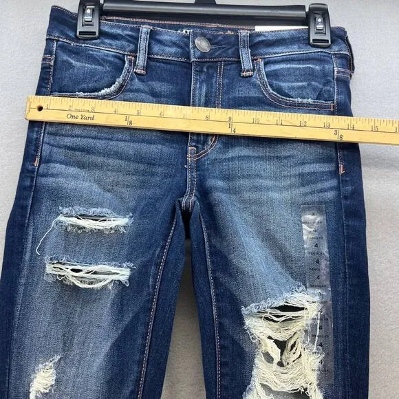 NWT American Eagle Super Stretch X Jeggings Size 4 Regular Low Rise