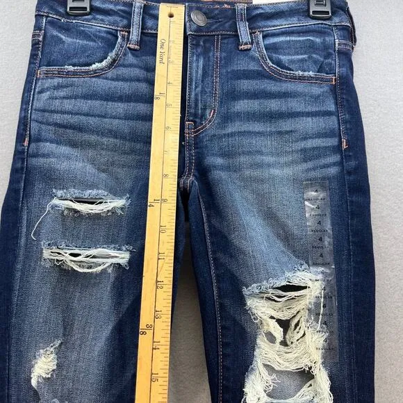 NWT American Eagle Super Stretch X Jeggings Size 4 Regular Low Rise