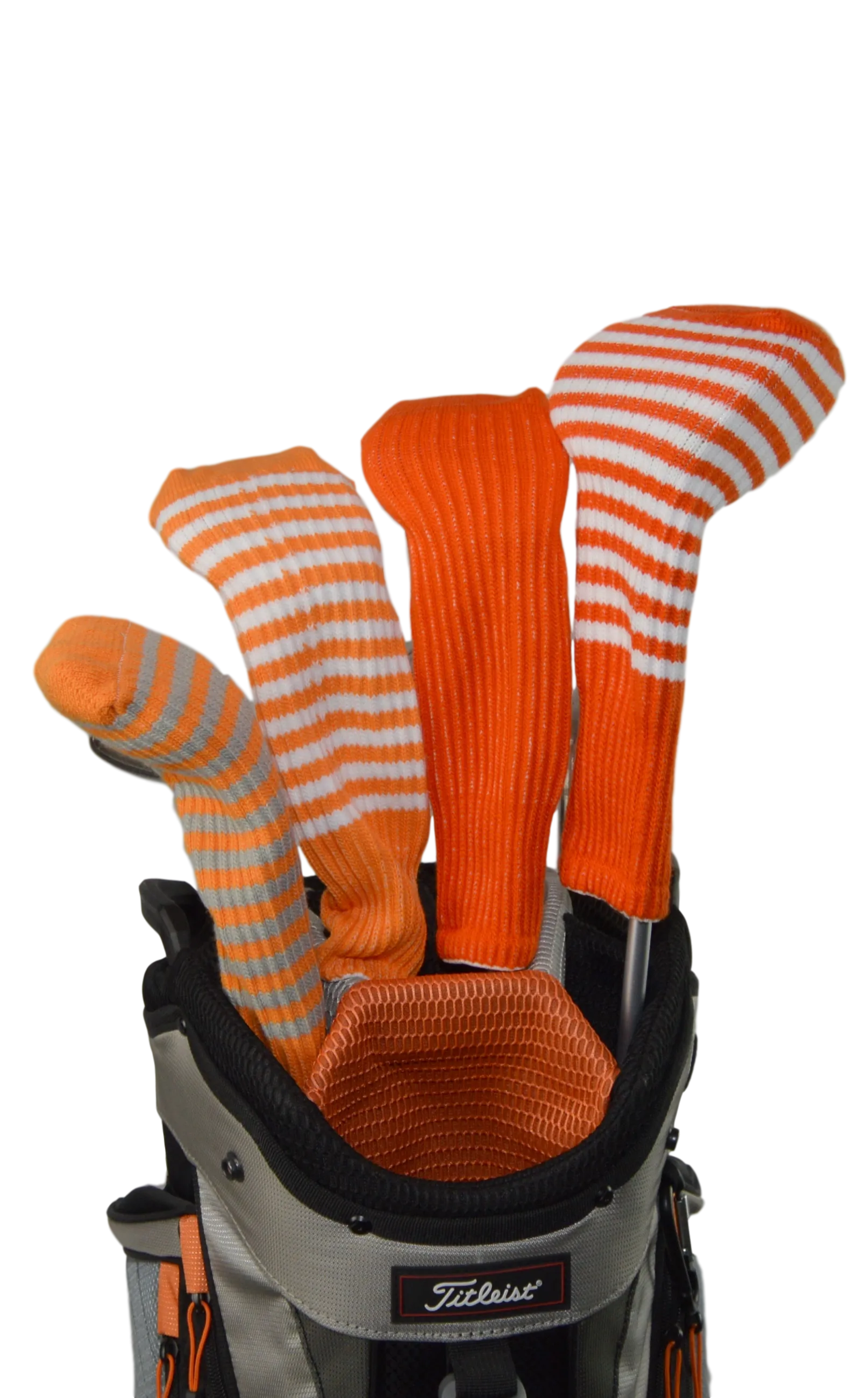 Orange and Green Club Sock Golf Headcover