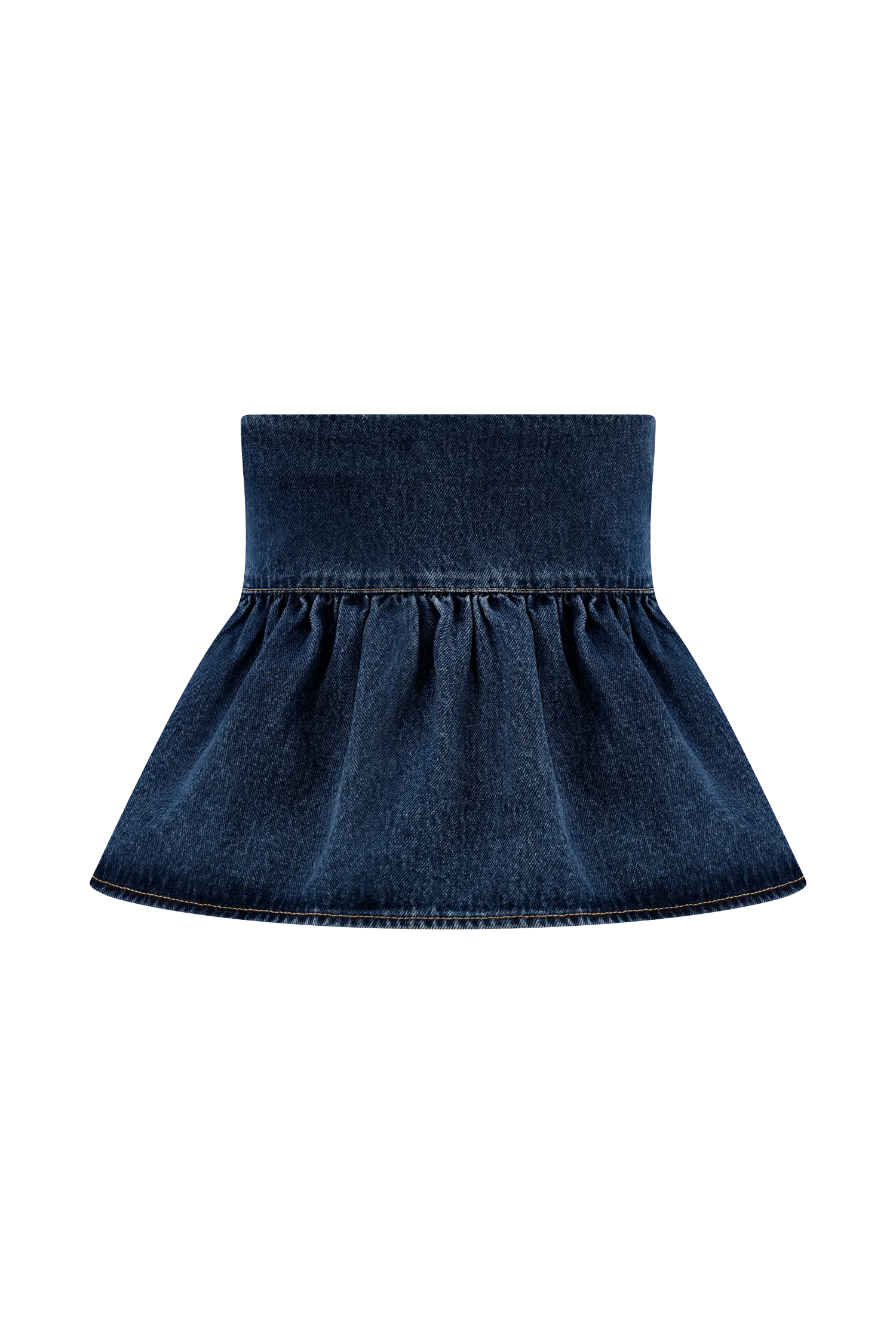 Pauline Strapless Denim Top - 90'S Blue