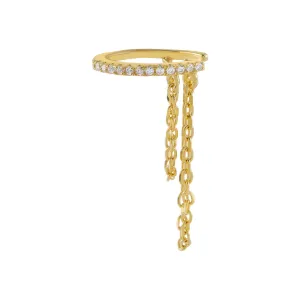 Pavé Chain Ear Cuff