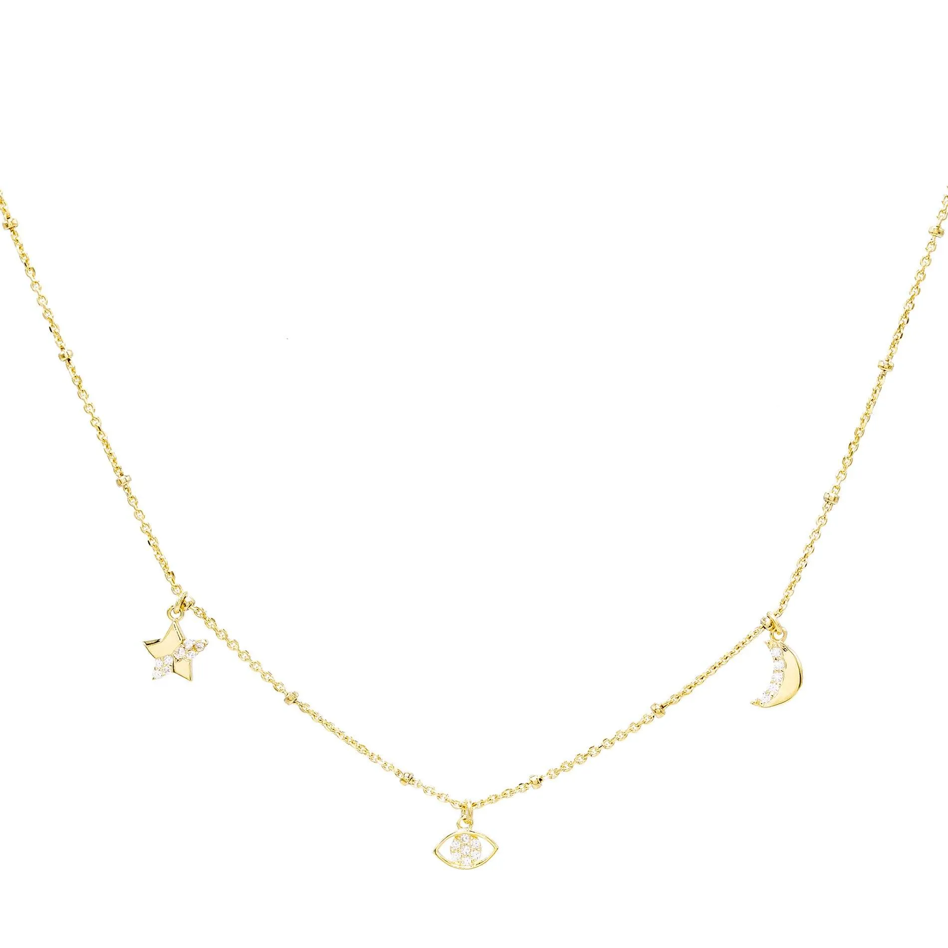 Pavé Charms Necklace