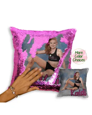 Personalized Flip Sequin Photo Pillow