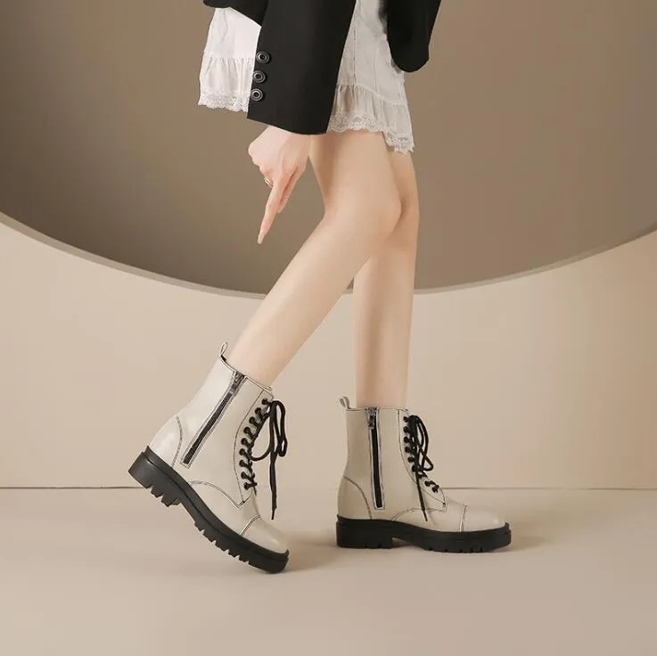 Petite Feet Lace Up Inner Heel Ankle Boots TS151