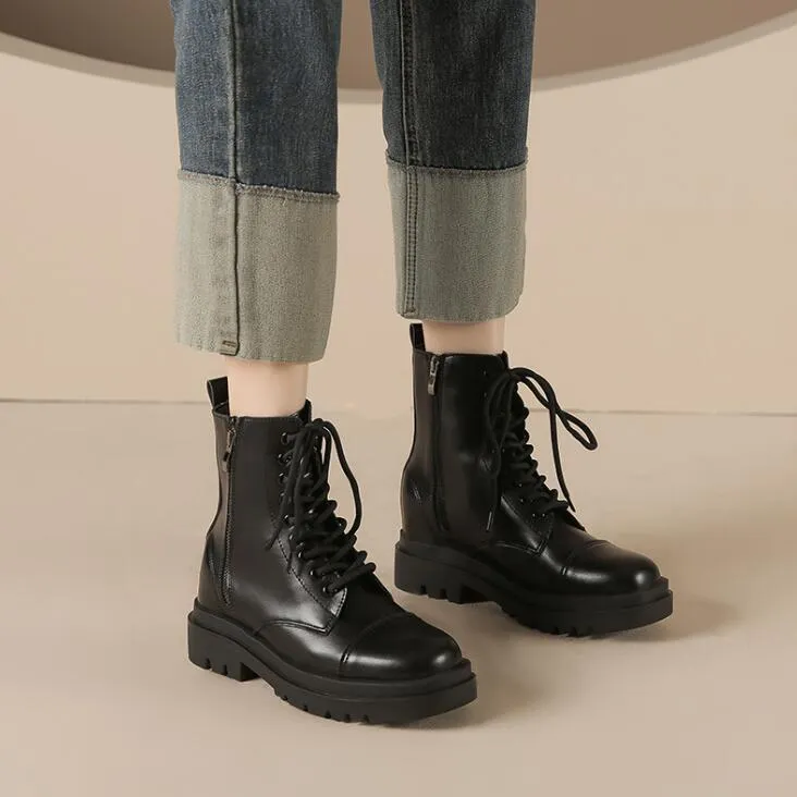 Petite Feet Lace Up Inner Heel Ankle Boots TS151