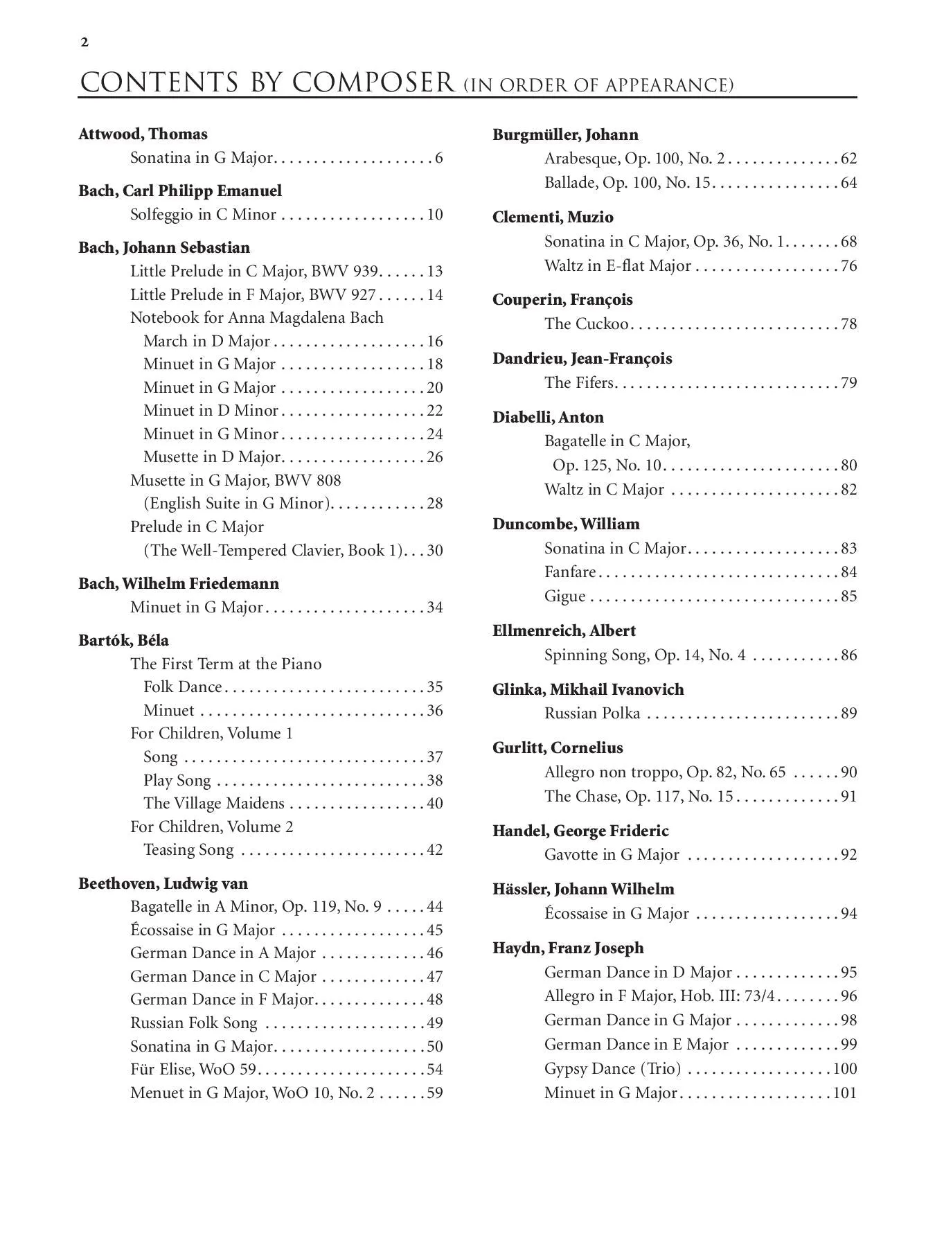 Piano Masterworks for Teaching and Performance, Volume 1