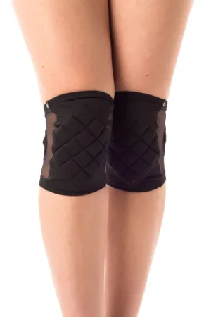 Poledancerka Mesh Kneepads - Black (with Pocket)