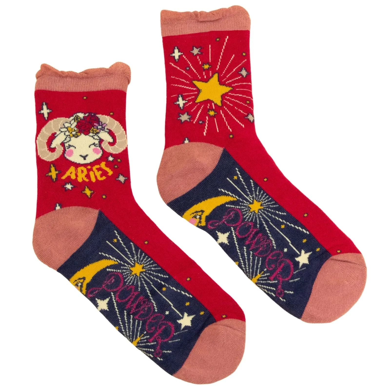 Powder Aries Zodiac Ankle Socks