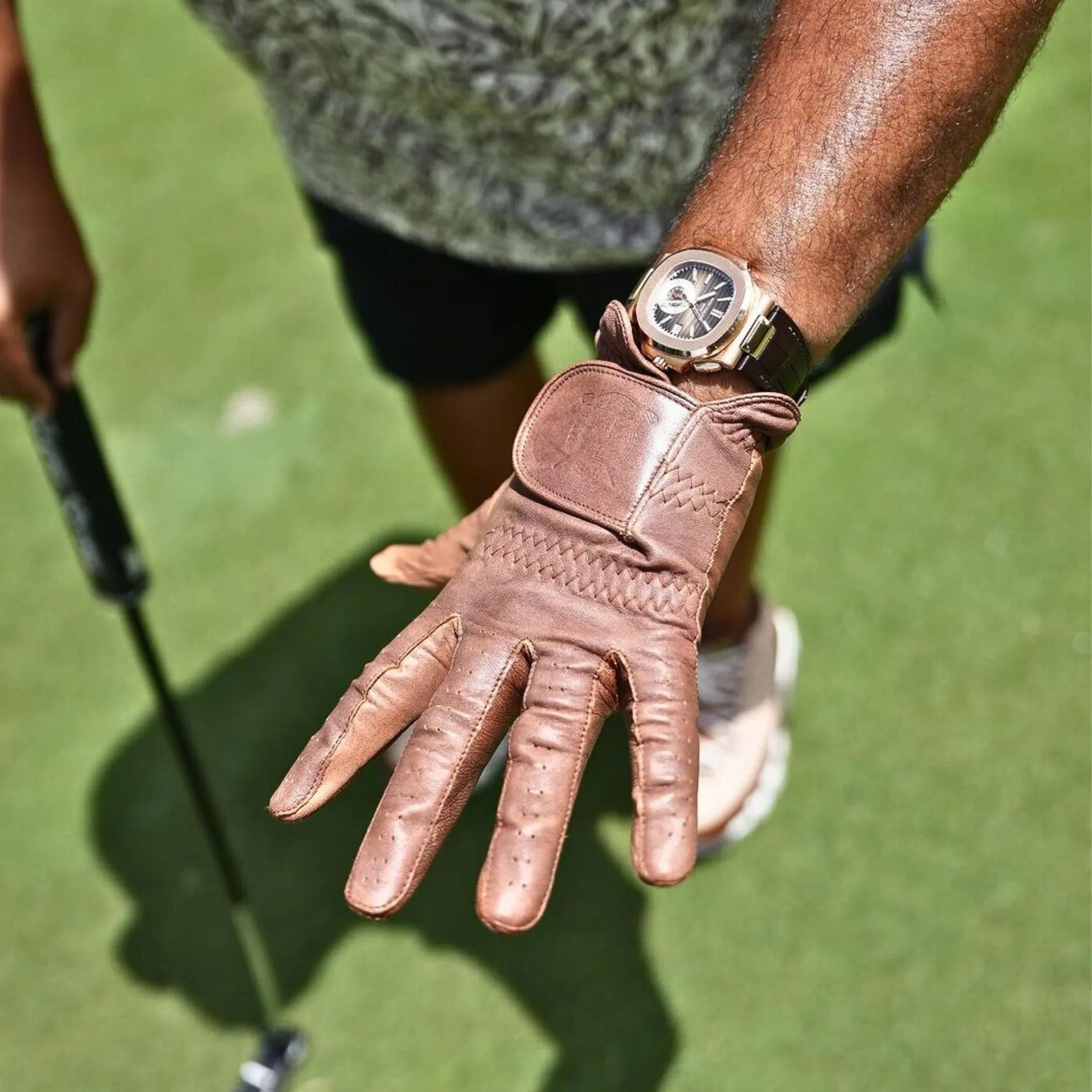 PRO Heritage Brown Cabretta Leather Golf Gloves (2 Pack)