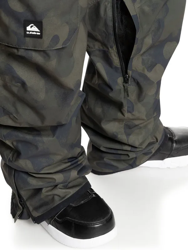 Quiksilver Mens Utility Shell Snow Bib Pants