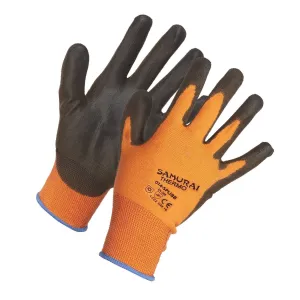"Samurai Thermo" Lightweight Thermal Insulated Polyurethane Palm Coated High Performance Work Gloves