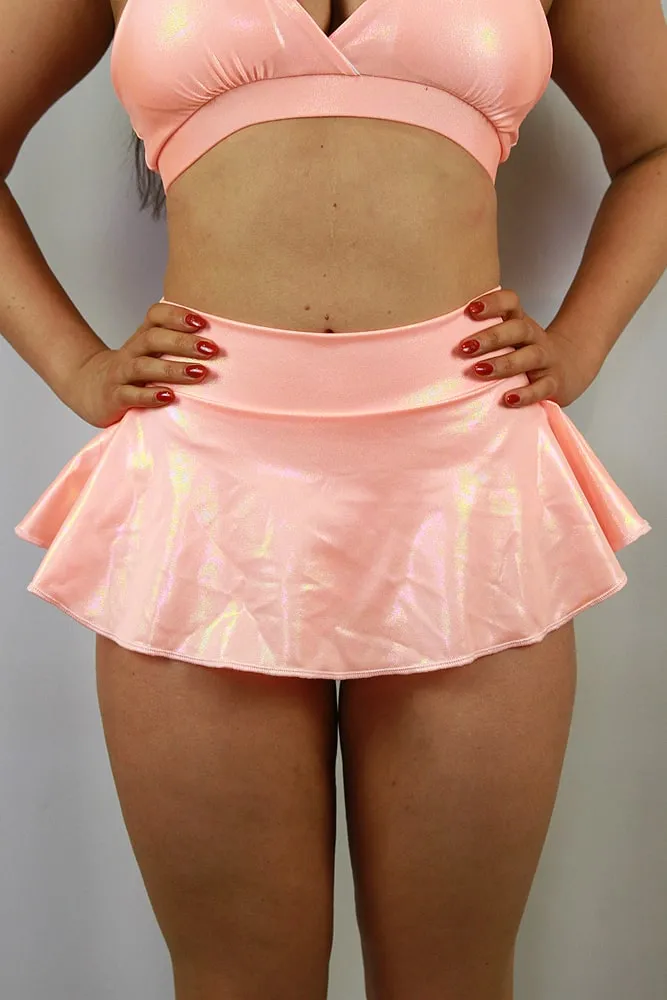 Rarr Mid Waisted Skort - Green Sparkle