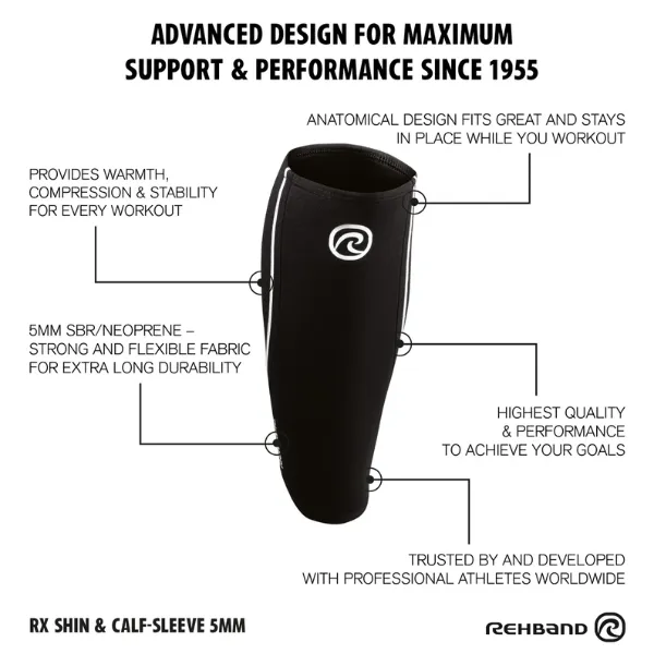 Rehband RX Shin/Calf Sleeve 5mm