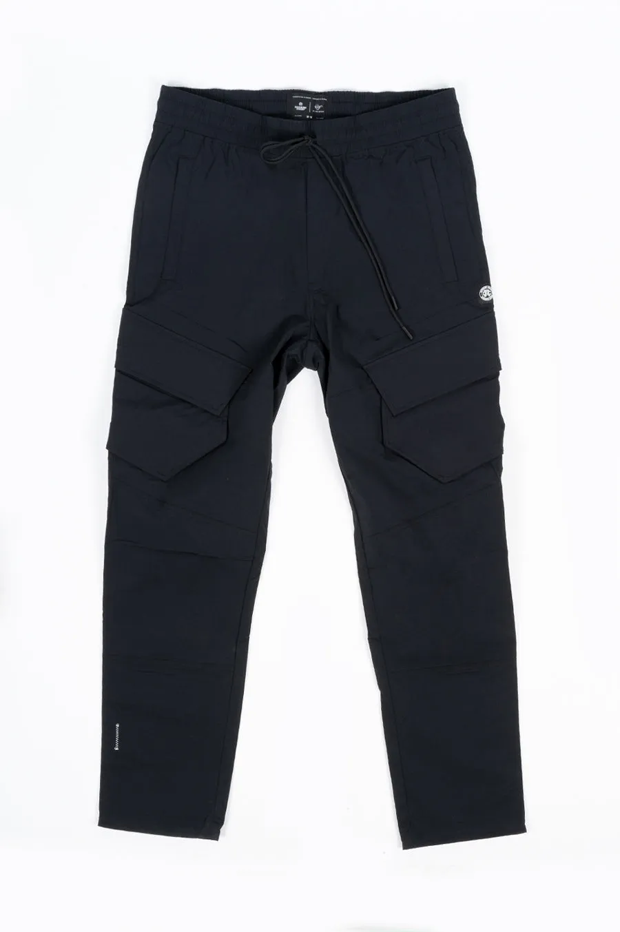 REIGNING CHAMP X JIDE OSIFESO  KNIT STRETCH NYLON CARGO PANT BLACK